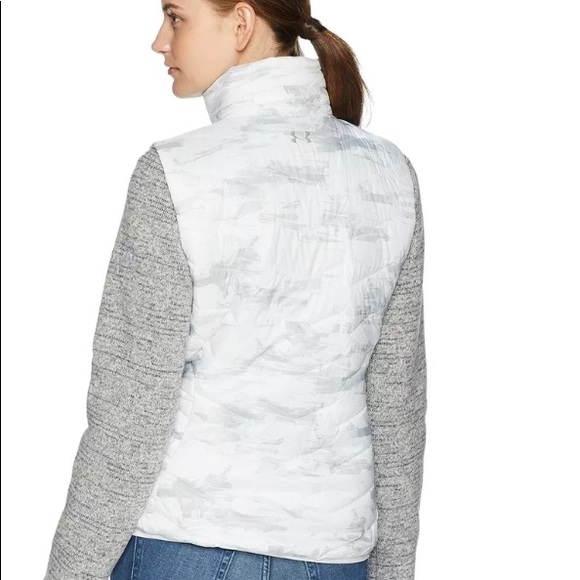 Under Armour Coldgear Reactor Vest, White/ Gray-M - Picture 2 of 5